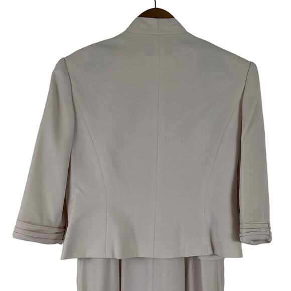 Daymor Couture Petite Bone Wedding Bridesmaid Gown Studded Chest 10 NWT - Picture 8 of 10